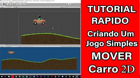 Mover CARRO 2D - TUTORIAL Rapido - Criando Jogos