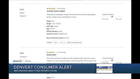 BBB says watch for fake reviews online