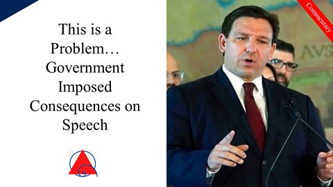 I do Think DeSantis is Wrong Here... It is a Free Speech Issue