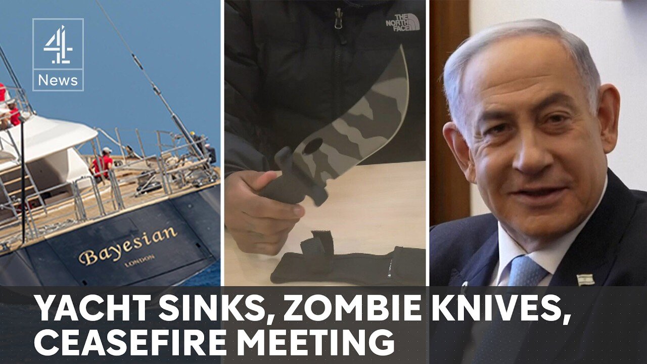 News update: Luxury yacht sinks, zombie knives amnesty, Gaza ceasefire meeting