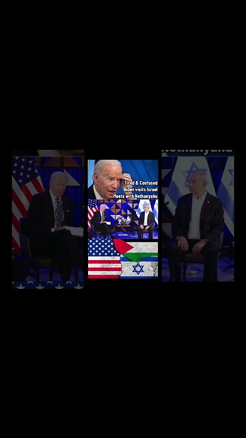 Tired & Confused Biden Visits Israel, Meets With Nethanyahu