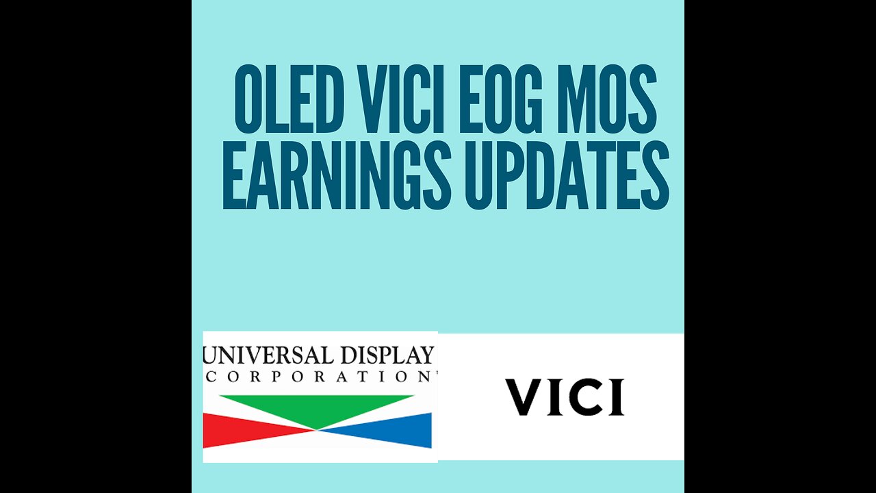 Stock market earnings updates | FANG | VICI | OLED | MOS