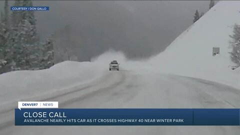 'We were really, really lucky': Best friends on Berthoud Pass capture close call with avalanche on dash camera