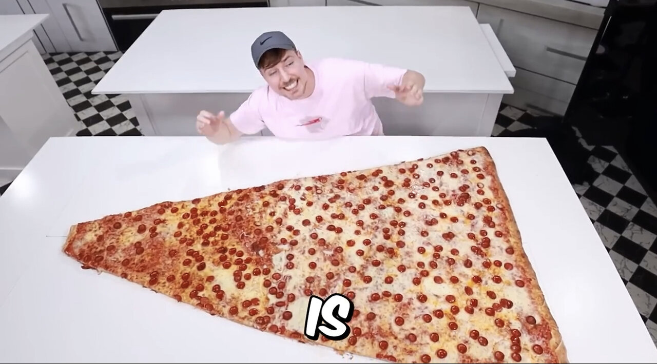 I Ate The World ‘ S Largest Slice of Pizza @mrbeast