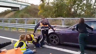 Italian Trying To Go To His Pregnant Wife Had To Crush Climate Activists Who Were Blocking The Road