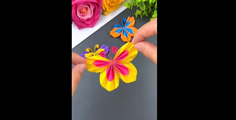 DIY Colorful Paper Butterfly Tutorial