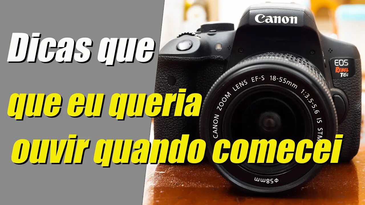 Dicas que eu queria ter ouvido quando comecei a fotografar!