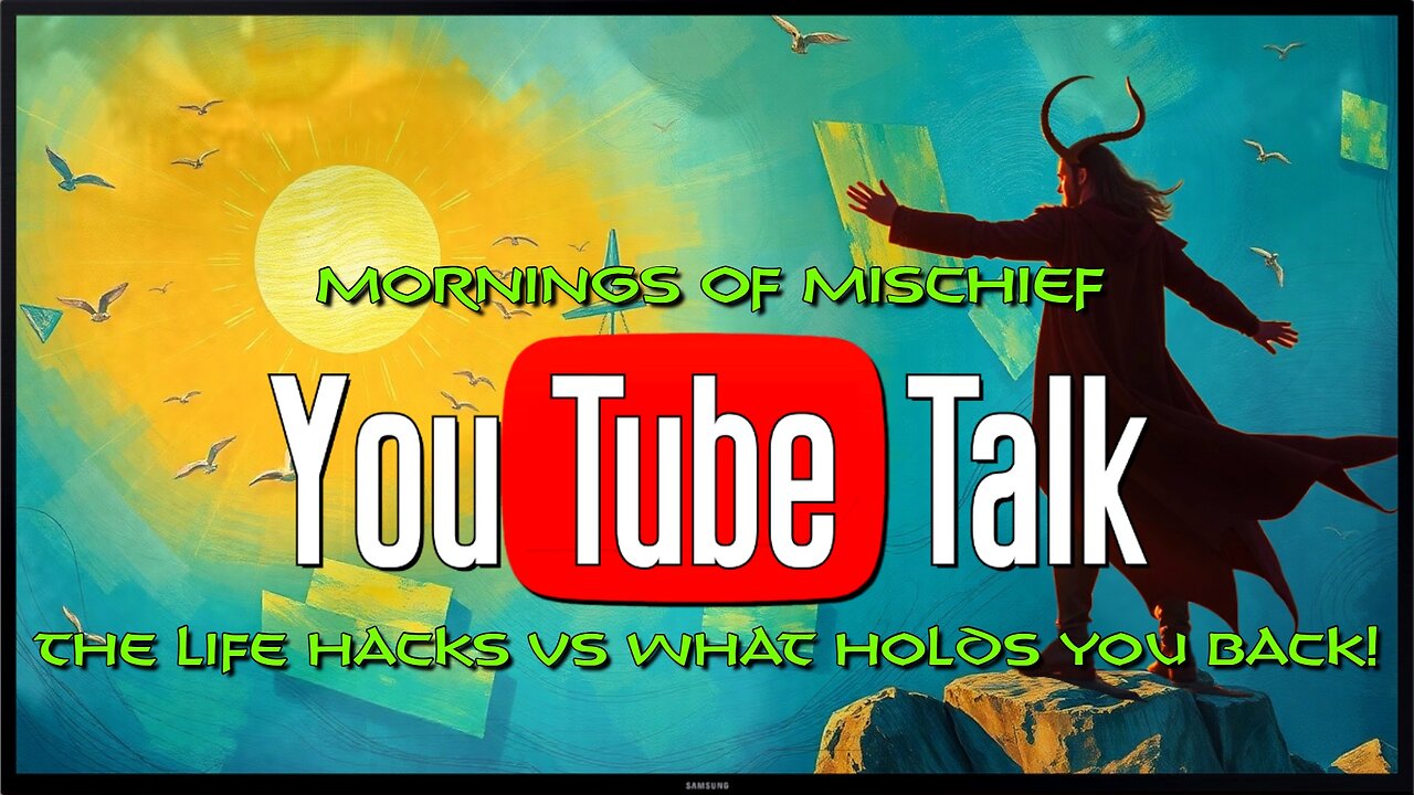 Mornings of Mischief YouTube Talk - The Life Hacks VS What Holds You Back!