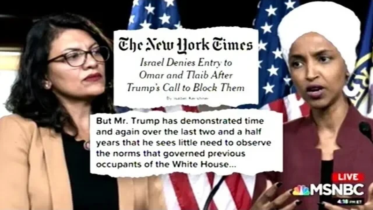 Rashida Tlaib And Ilhan Omar Respond To Trump And Netanyahu!