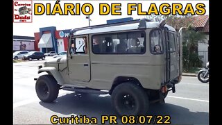 Diário Flagras 08/07/22 Carrões Dudu Porsche 911 991 Toyota Bandeirante Volkswagen Gol Fiat Trekking