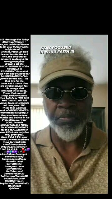 ▪︎STAY FOCUSED IN YOUR FAITH▪︎