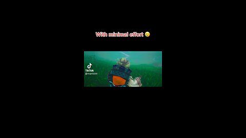 With minimal effort 🥲