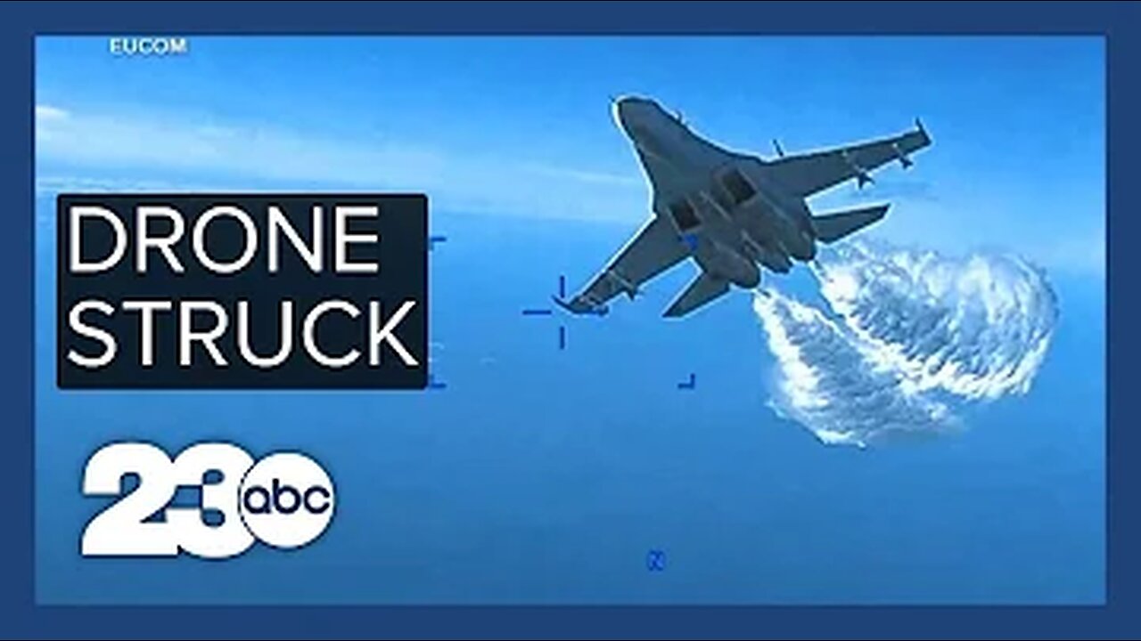 Video of Russian jet encounter with U.S. drone