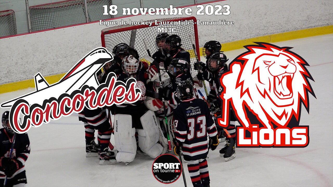 Faits saillants - Match du 18 novembre 2023 - Concordes Mirabel VS Lions St-Jérôme