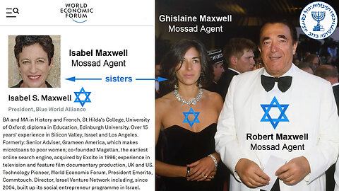 Epstein & Maxwell - Jewish Mossad Spies working for Israel ✡️🕵️🕎