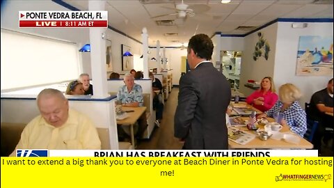 I want to extend a big thank you to everyone at Beach Diner in Ponte Vedra for hosting me!