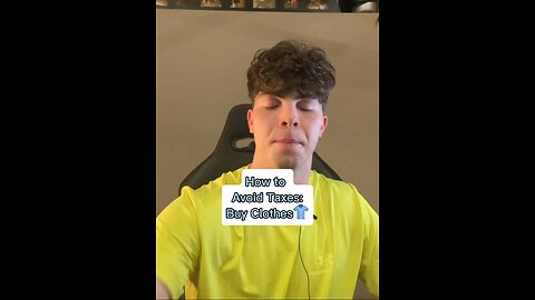 How to Avoid Taxes: Buy Clothes👕