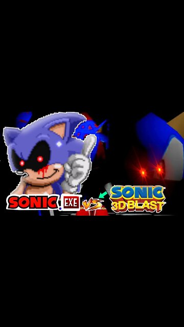 SONIC EXE DESTRIU o SONIC 3d BLAST | Rk play #shorts