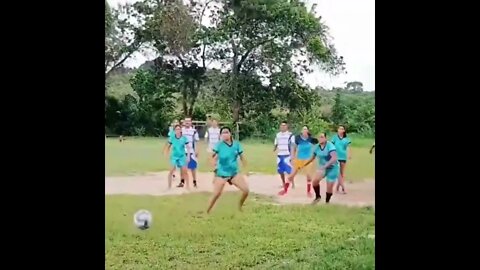 Kid Gets Smashed By Miscontrolled Football