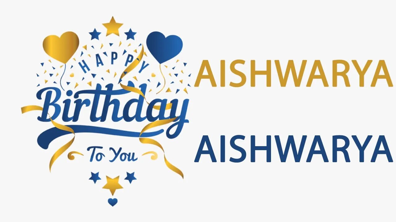 Happy Birthday to Aishwarya - Hindi Birthday Wish From Birthday Bash