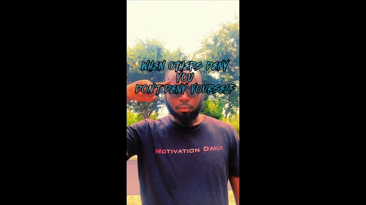 Don’t Deny Yourself #dayodman #neverever #keepbelieving #eeyayyahh #motivation