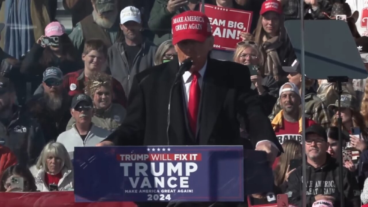 LIVE ~ President Donald Trump Speaks at a Rally in Lititz, Pennsylvania ~ November 3 2024