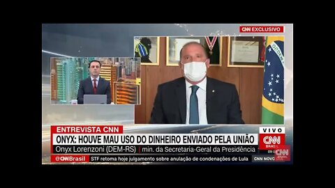 Ministro ONYX ALMOÇA e JANTA JORNALISTA da CNN ao falar do mau uso do dinheiro enviado pela União!