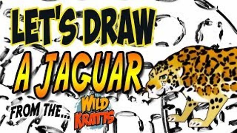 Drawing a Jaguar from Wild Kratts with basic shapes and lines