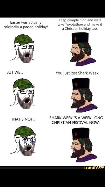 Easter Is Not Pagan #silly #funny #memes #toyota #easter #sharkweek #holiday #festival
