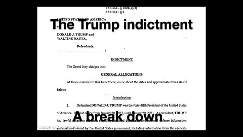 The Trump Indictment, a break down. My World My Way Ep.8