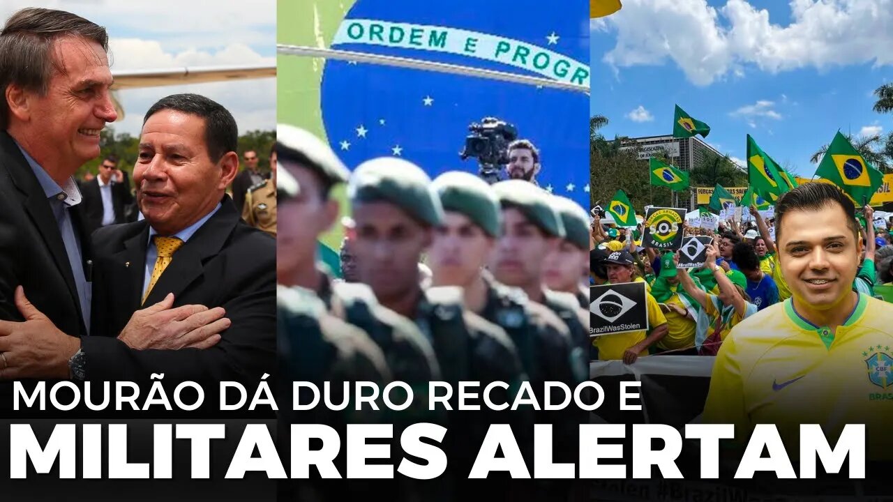 Militares da reserva fazem forte alerta e Mourão dá "sinal" em mensagem no Twitter