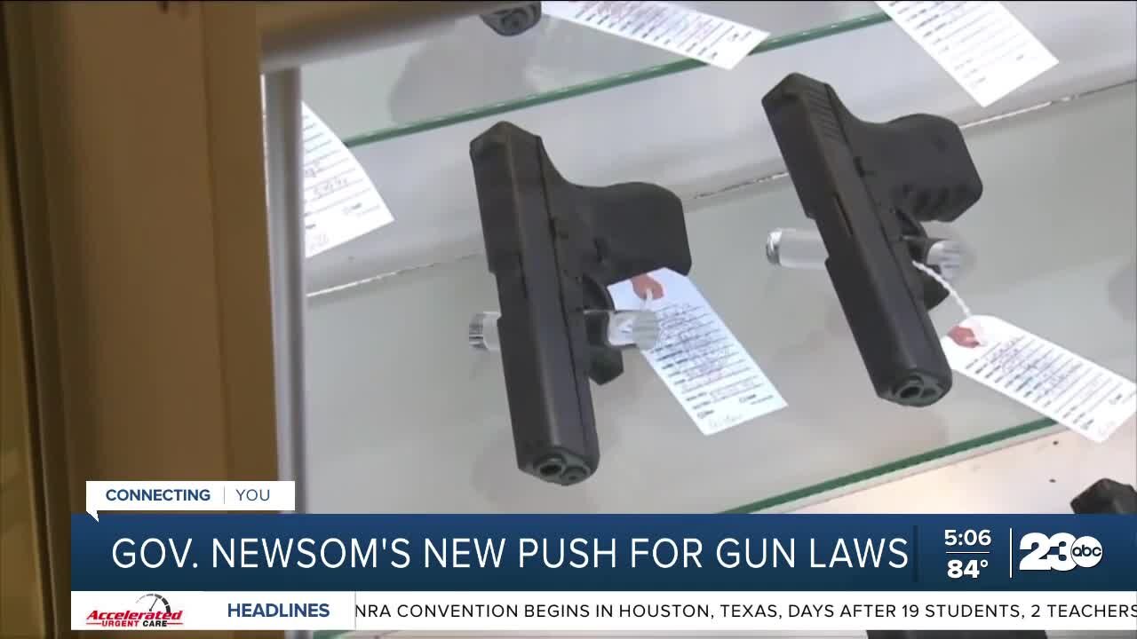 Governor Gavin Newsom's push for new gun laws