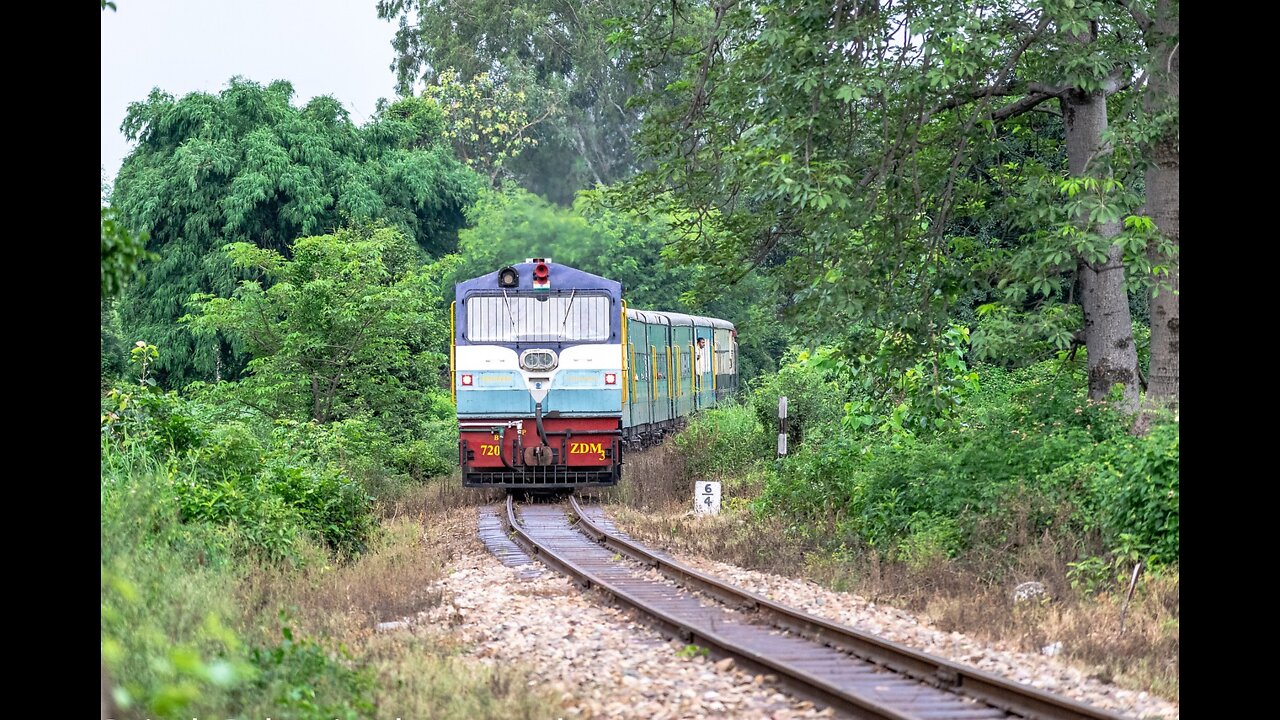 Indian Railway Traveling Moment Train Running Time