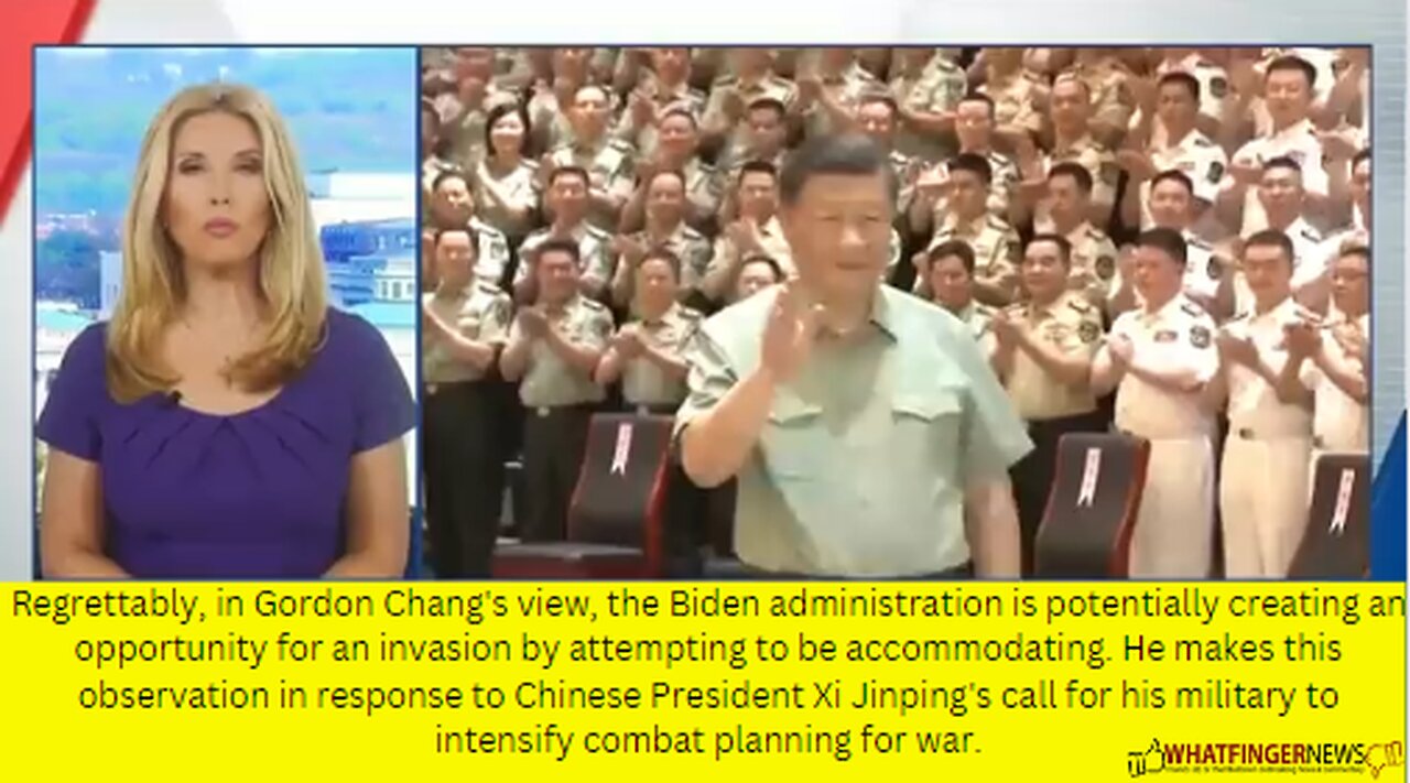Regrettably, in Gordon Chang's view, the Biden administration is potentially creating an opportunity