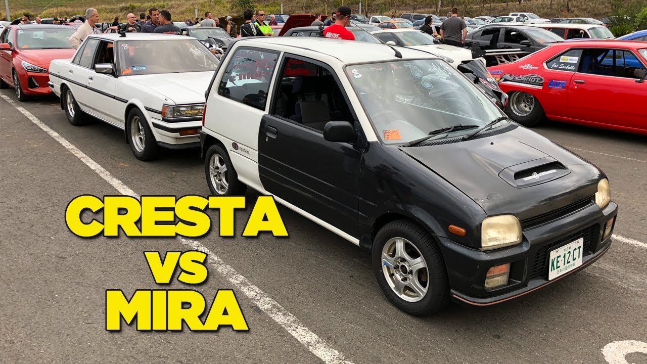 Kei Car vs Drag Car - [BARRA VS 3CYL BATTLE]