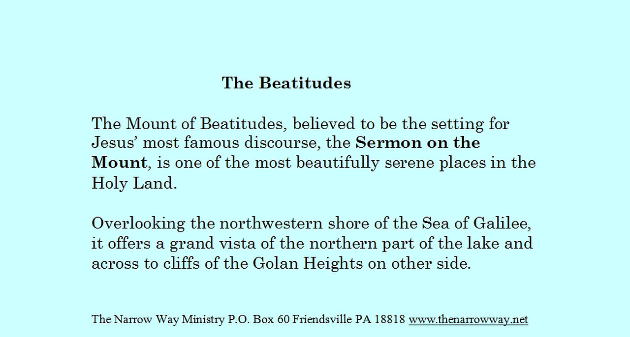 The Beatitudes