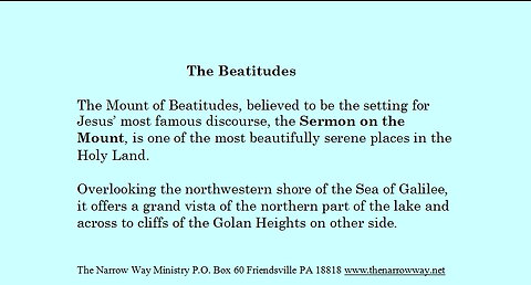 The Beatitudes