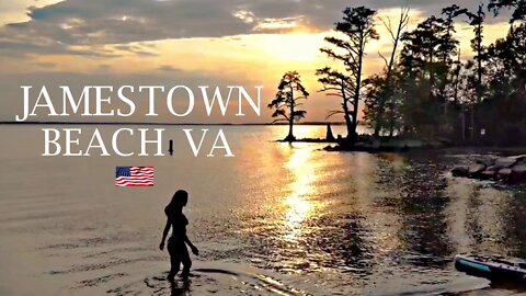 Johanna USA tour. Jamestown Beach Virginia