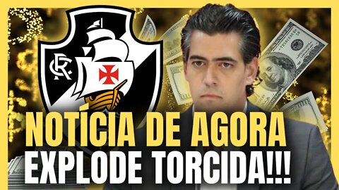 NOTÍCIA DE AGORA! EMPOLGOU A TORCIDA! AGORA SIM! NOTÍCIAS DO VASCO