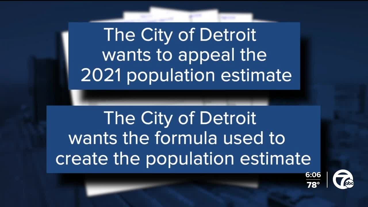 Detroit sues U.S. Census Bureau, says 2021 population estimate is 'divorced from reality'