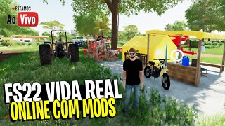 🔴 LIVE - FS222 MAPA BRASILEIRO FARMING SIMULATOR 22 COM MODS FAZENDA SAO CARLOS #2