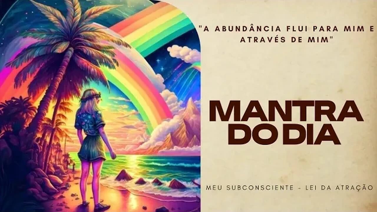 MANTRA DO DIA | A abundância flui para mim e através de mim #mantra #mantradodia #leidaatração