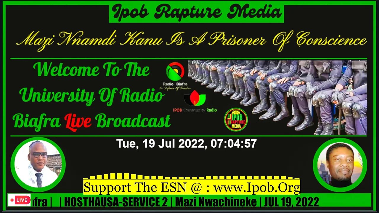 Welcome To The University Of Radio Biafra | HAUSA-SERVICE 2 | HOST: Mazi Nwachineke | JUL 19, 2022