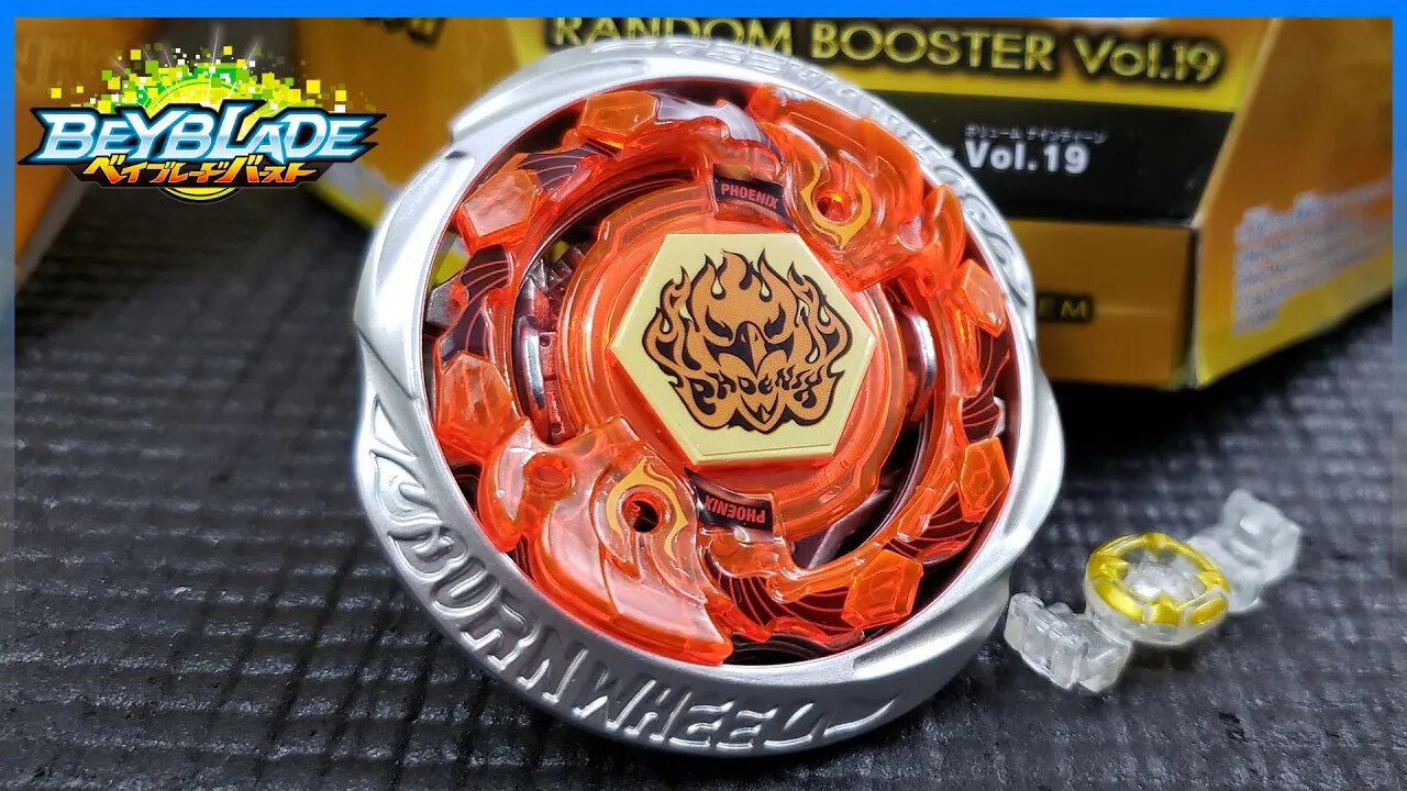 Abrindo e analisando B-158 BURN PHOENIX .Y.Wd RANDOM BOOSTER VOL. 19 - Beyblade Burst