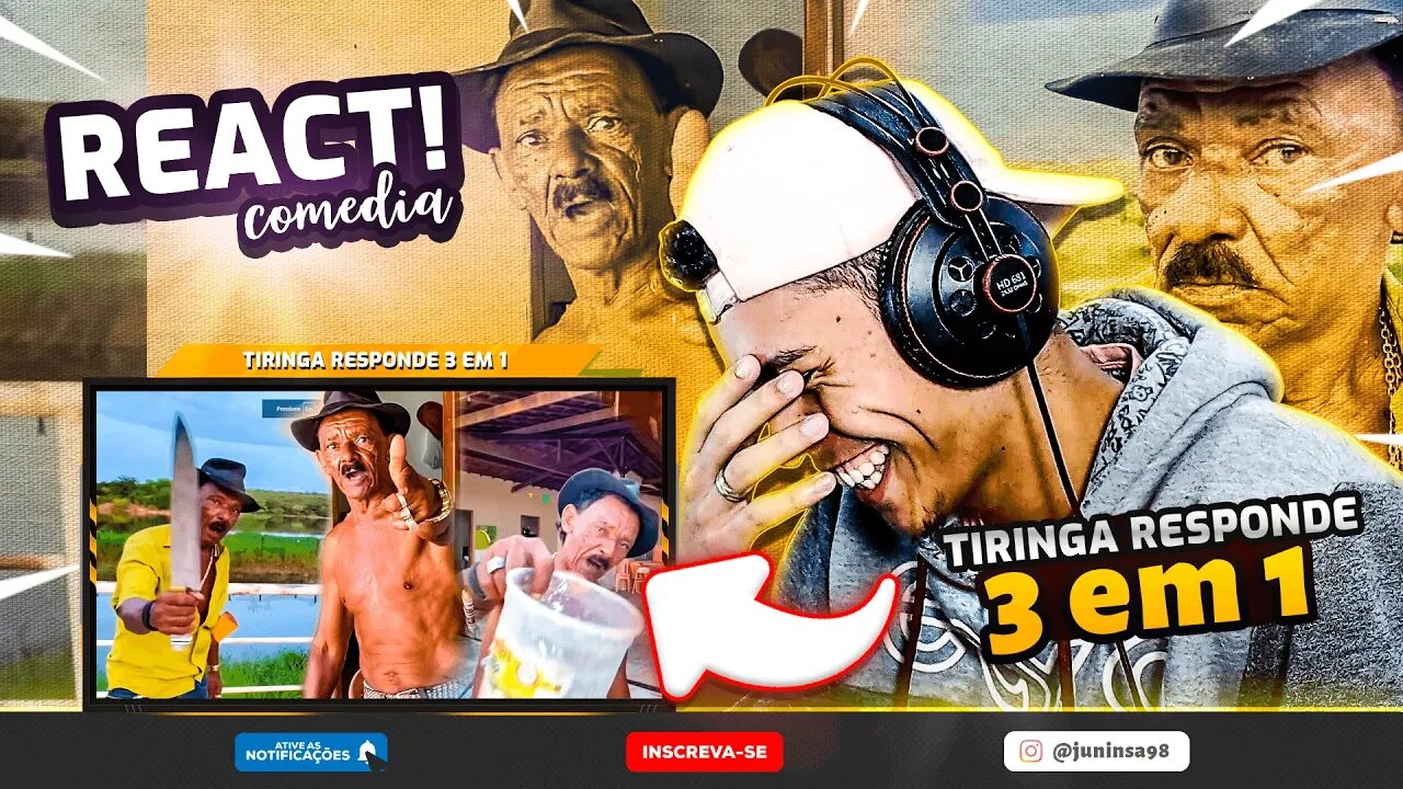 TIRINGA RESPONDE (3 EM 1) | CUCA BELUDO | VOCÊ GOSTA DE DANONINHO? 😂 [React - Comédia]
