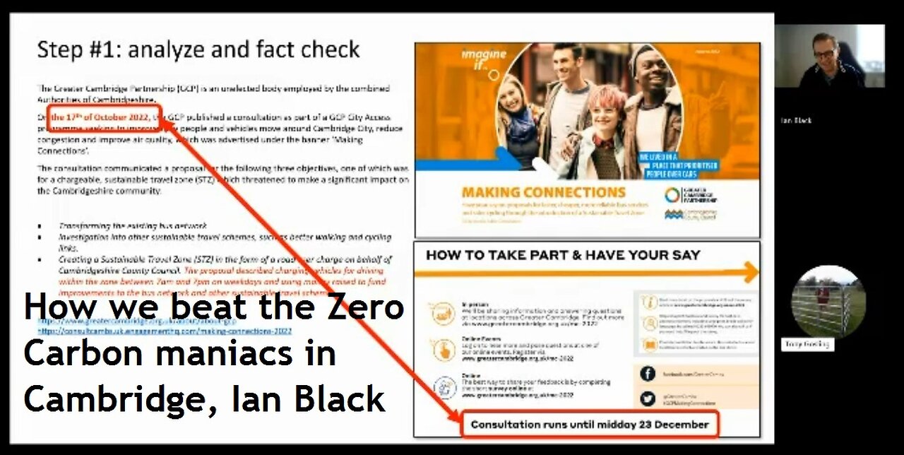 How we beat Zero Carbon mania in Cambridge, Ian Black how CRG won campaign against congestion charge