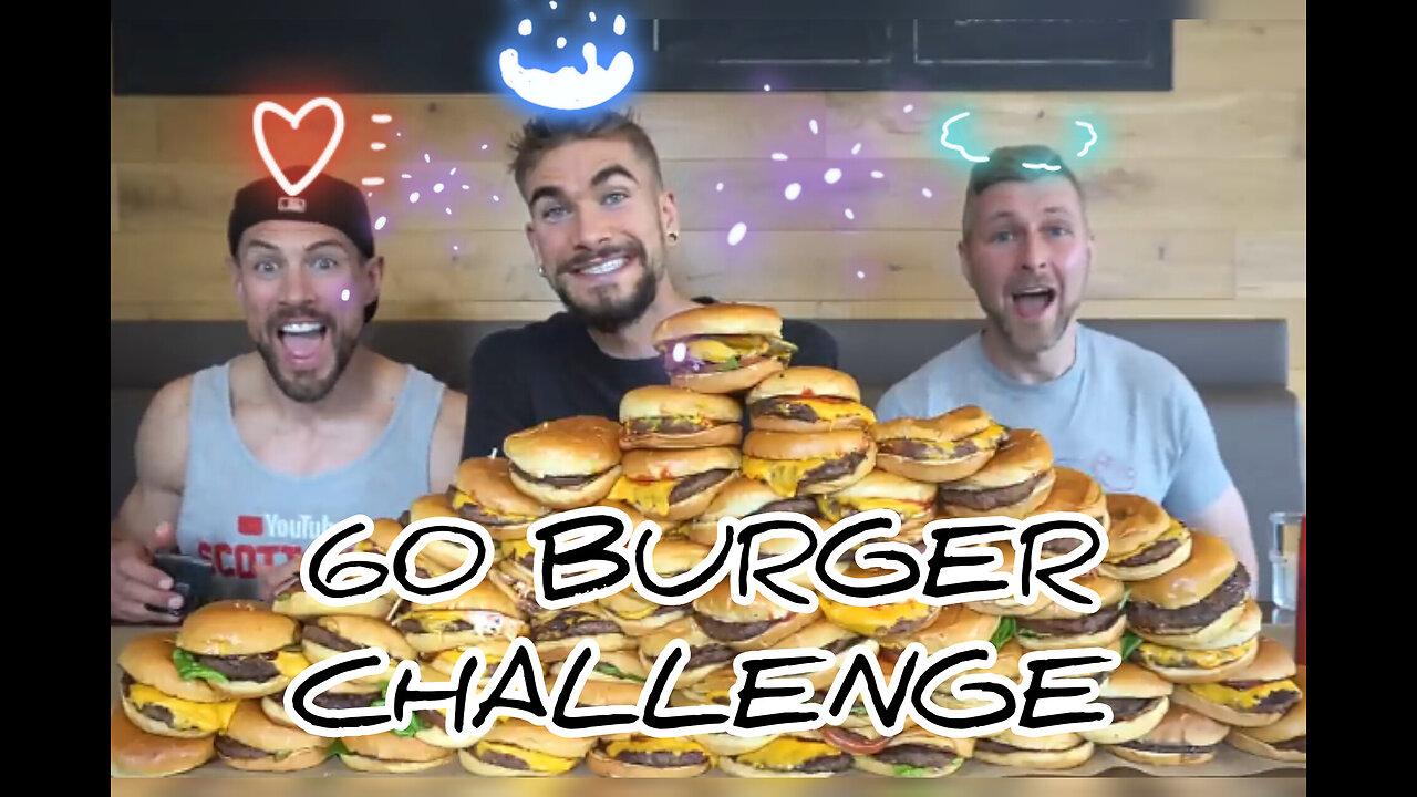 60 BURGER 🍔 CHALLENGE 25LB BURGER