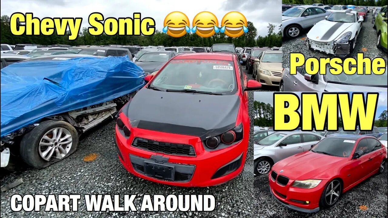 BMW 320i, Hard Tuned Chevy Sonic, Audi S4, Toyota Tacoma, M3, Copart Walk Around