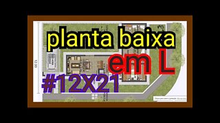 planta baixa emL TERRENO 12X21