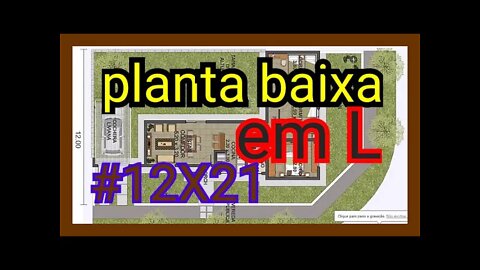 planta baixa emL TERRENO 12X21